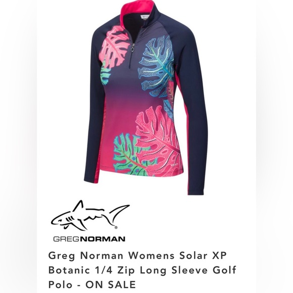M Greg Norman SolarXP quarter zip golf shirt - Picture 1 of 3